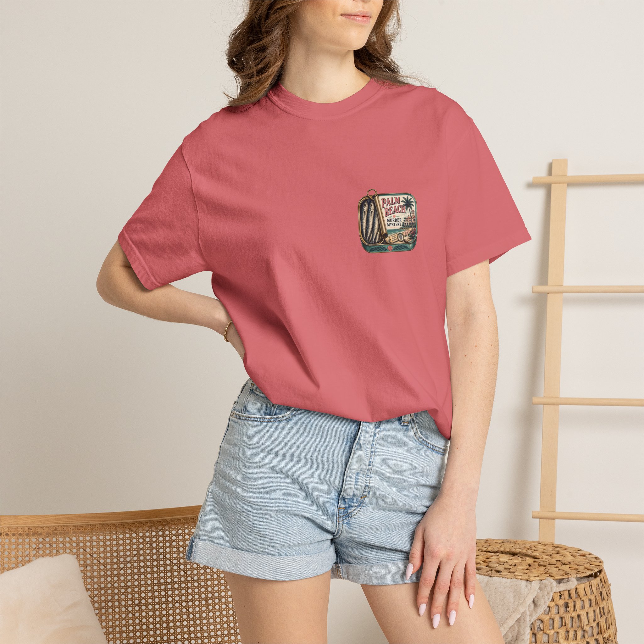 tinned fish t shirt | palm beach murder mystery graphic tee tinned fish t shirt | palm beach murder mystery graphic tee