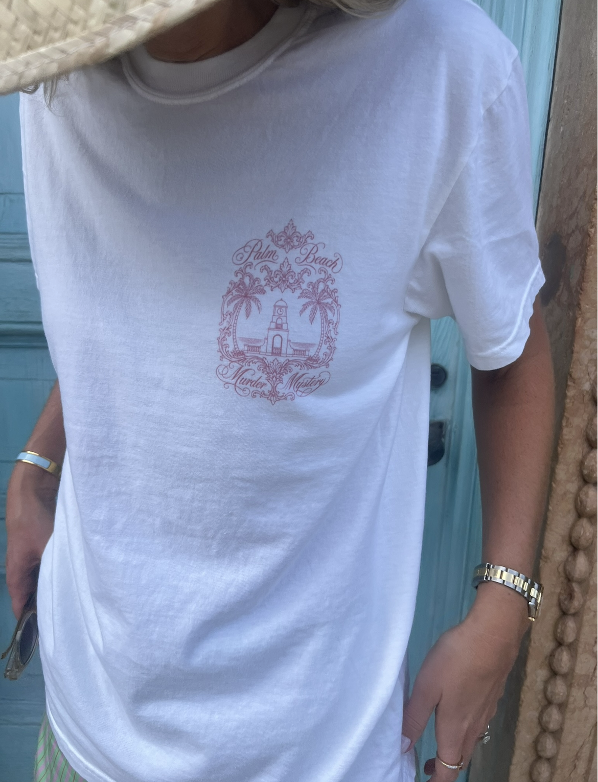 clock tower t shirt | palm beach murder mystery graphic tee clock tower t shirt | palm beach murder mystery graphic tee