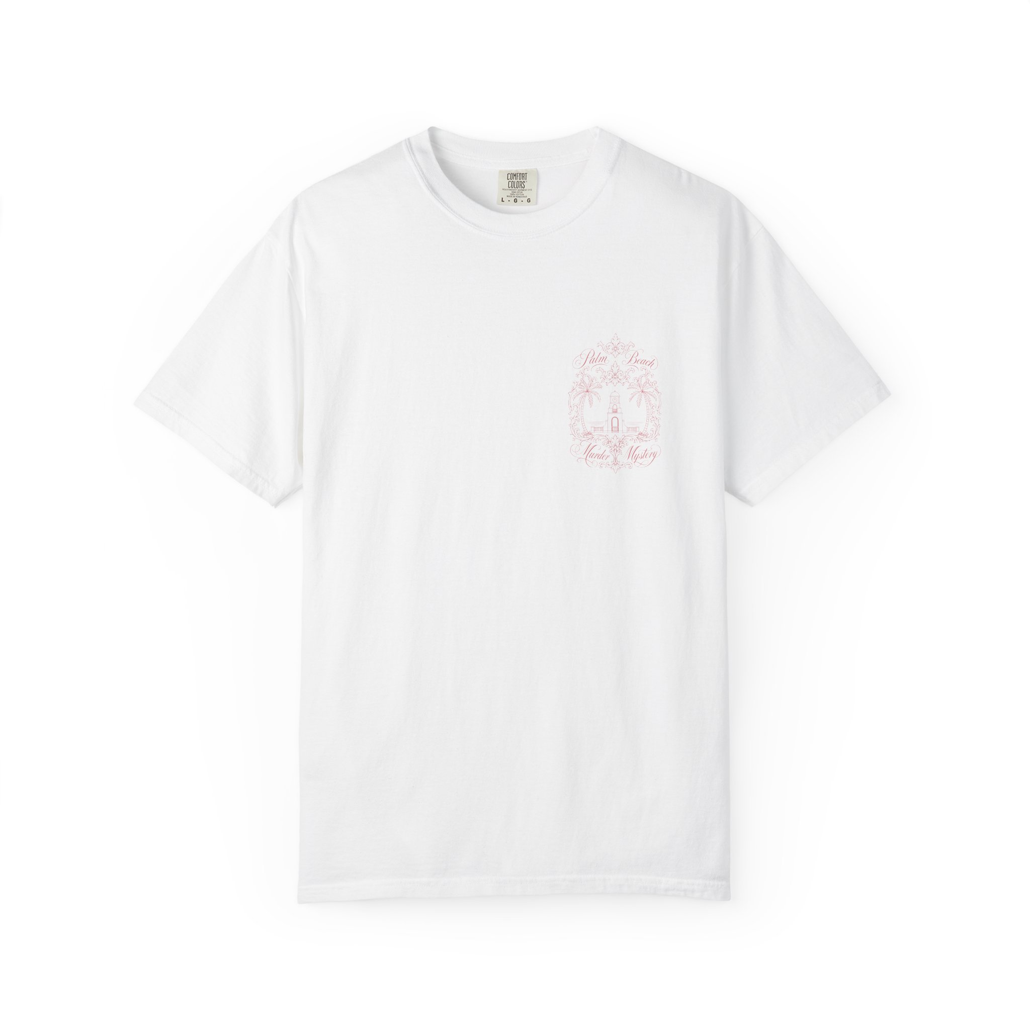 clock tower t shirt | palm beach murder mystery graphic tee clock tower t shirt | palm beach murder mystery graphic tee