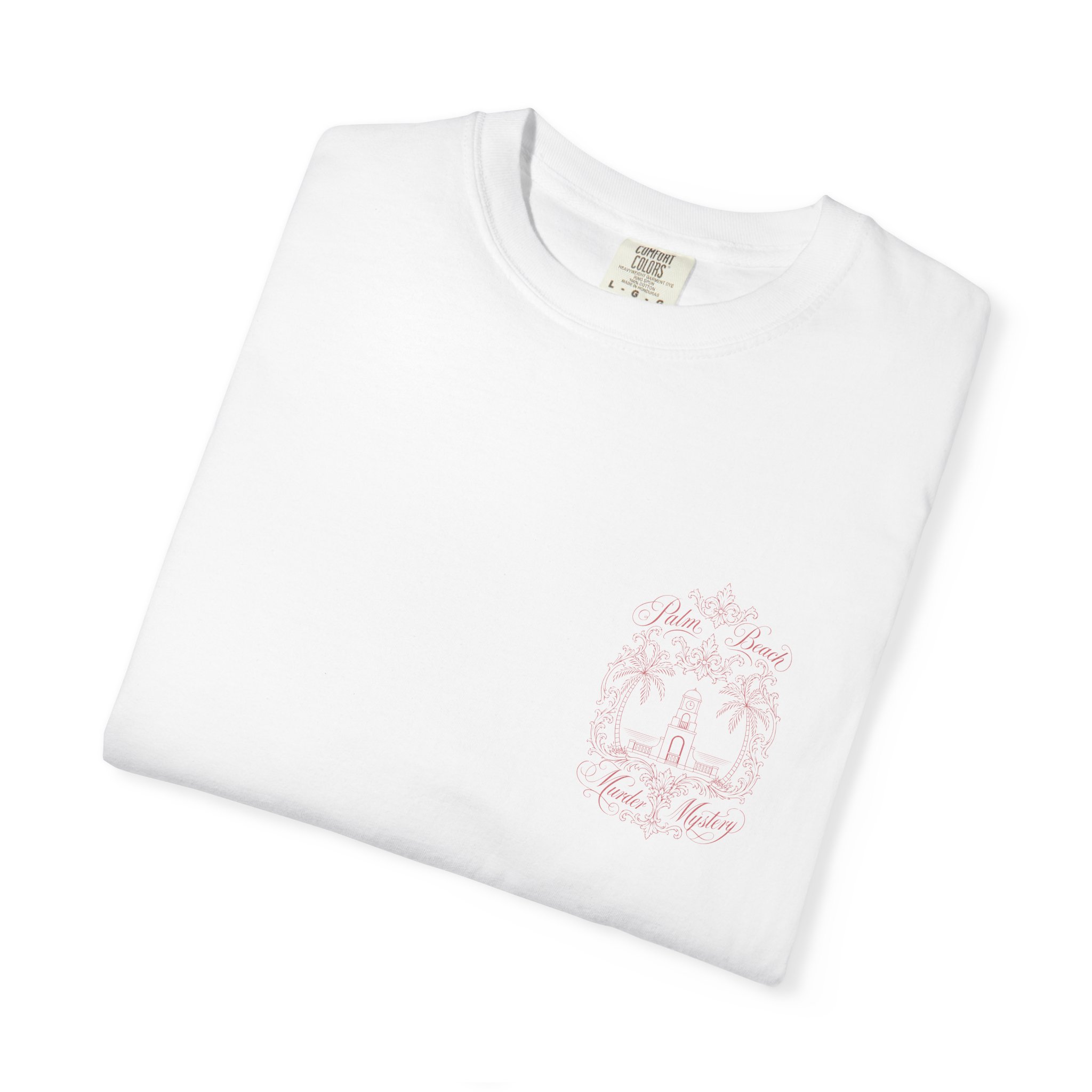 clock tower t shirt | palm beach murder mystery graphic tee clock tower t shirt | palm beach murder mystery graphic tee