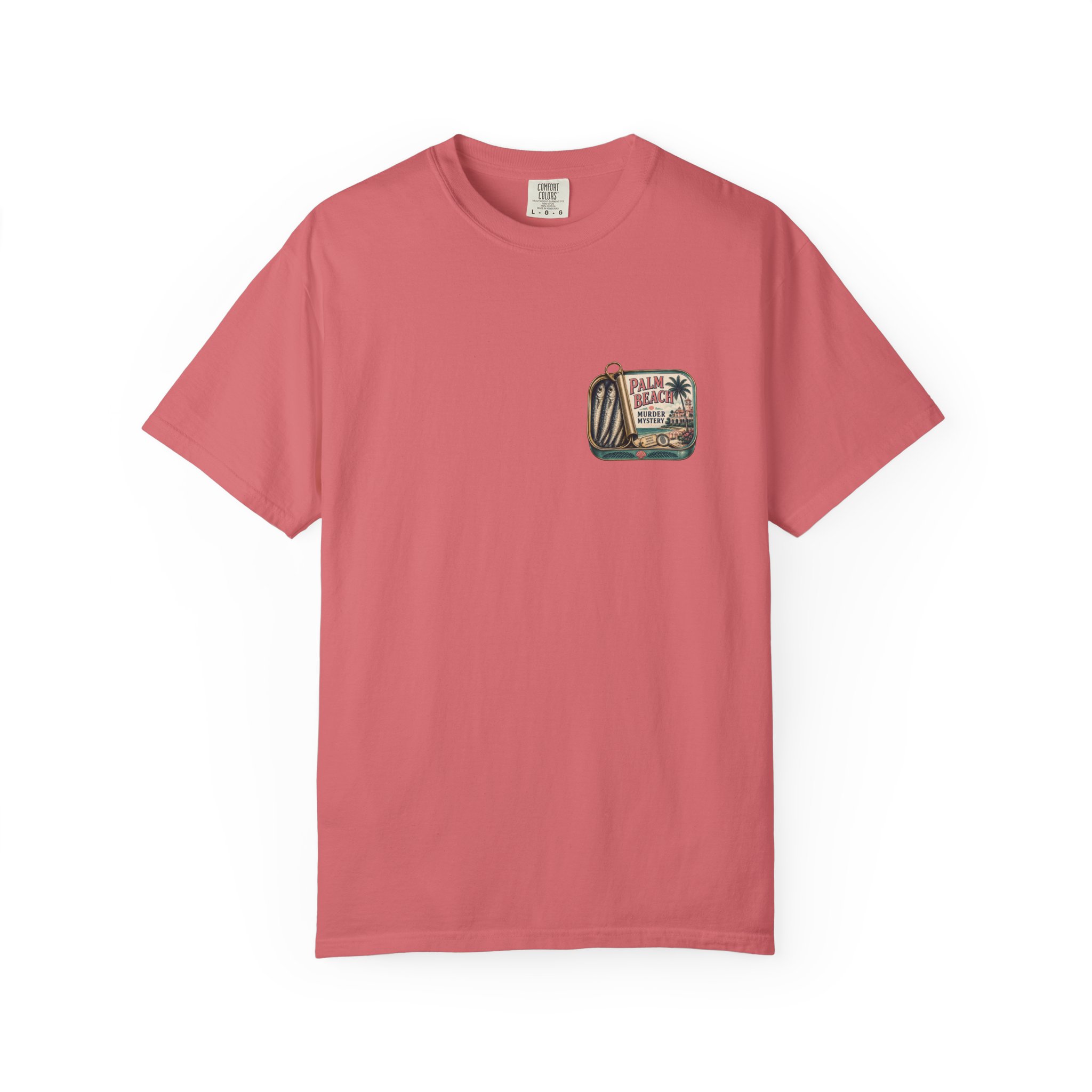 tinned fish t shirt | palm beach murder mystery graphic tee tinned fish t shirt | palm beach murder mystery graphic tee