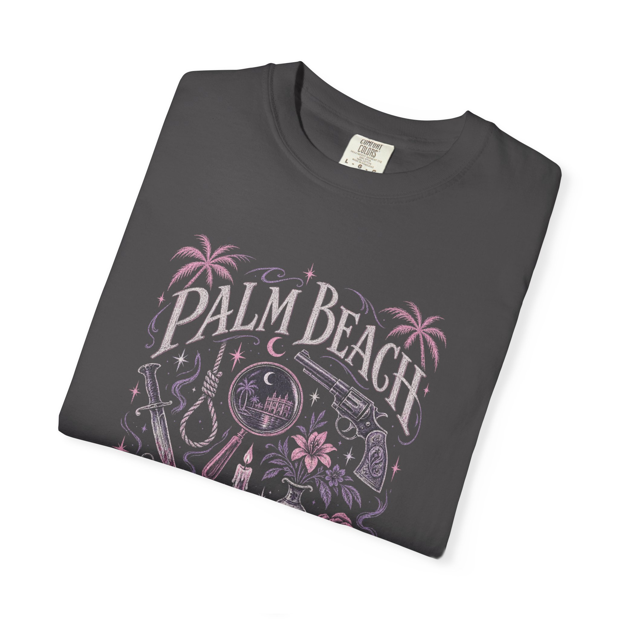 Mystical Palm Beach Murder Mystery T-Shirt - Image 3