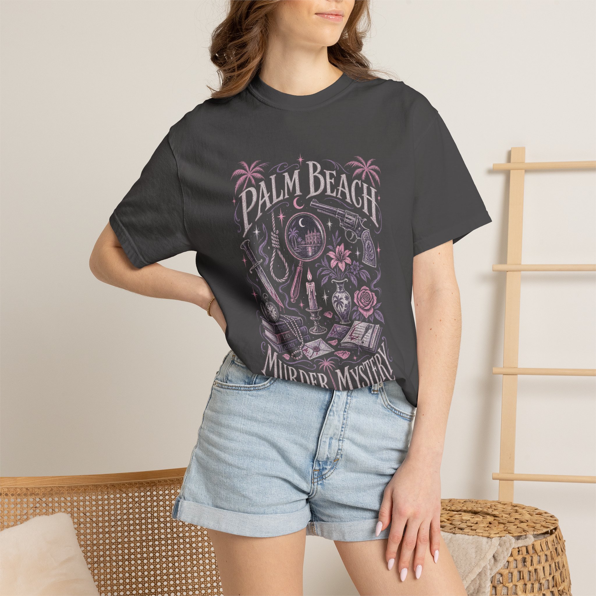 Mystical Palm Beach Murder Mystery T-Shirt - Image 4