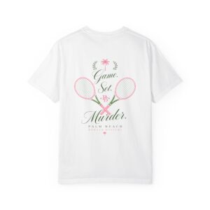 Game Set Murder Tennis T-shirt | Palm Beach Murder Mystery